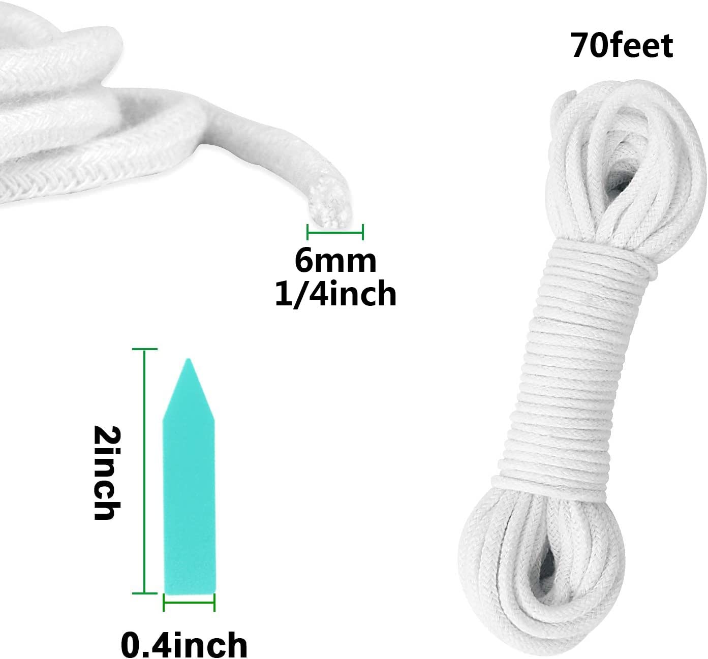 Augshy cotton-core nylon-wrap cord shows durability and breathability for DIY irrigation.