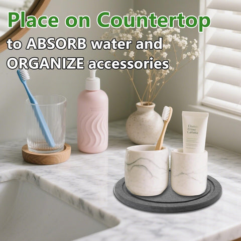 Top-quality diatomite material ensures fast drying and simple care.