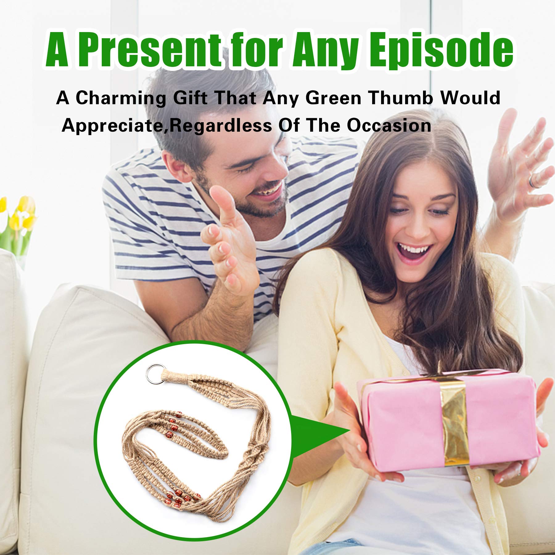Augshy gift-ready plant hangers make stylish decor gifts.