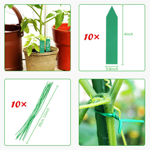 Sturdy insertable sticks from Augshy moss pole kit for secure setup.