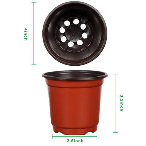 Augshy nursery pot bottom drainage holes ensure air flow and healthy roots.