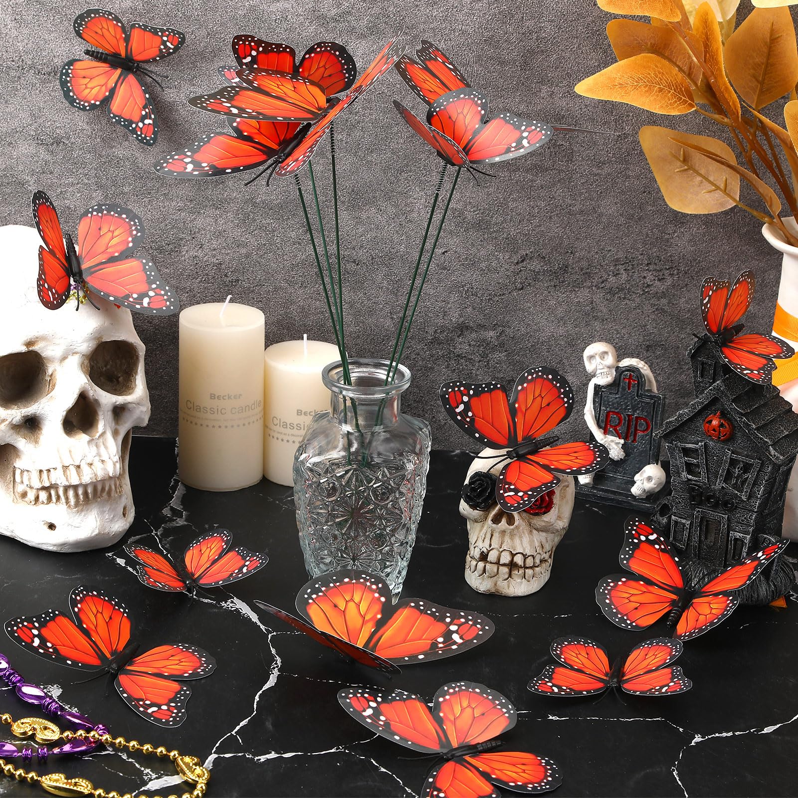 Augshy outdoor monarch butterfly decor ideal for garden parties and events