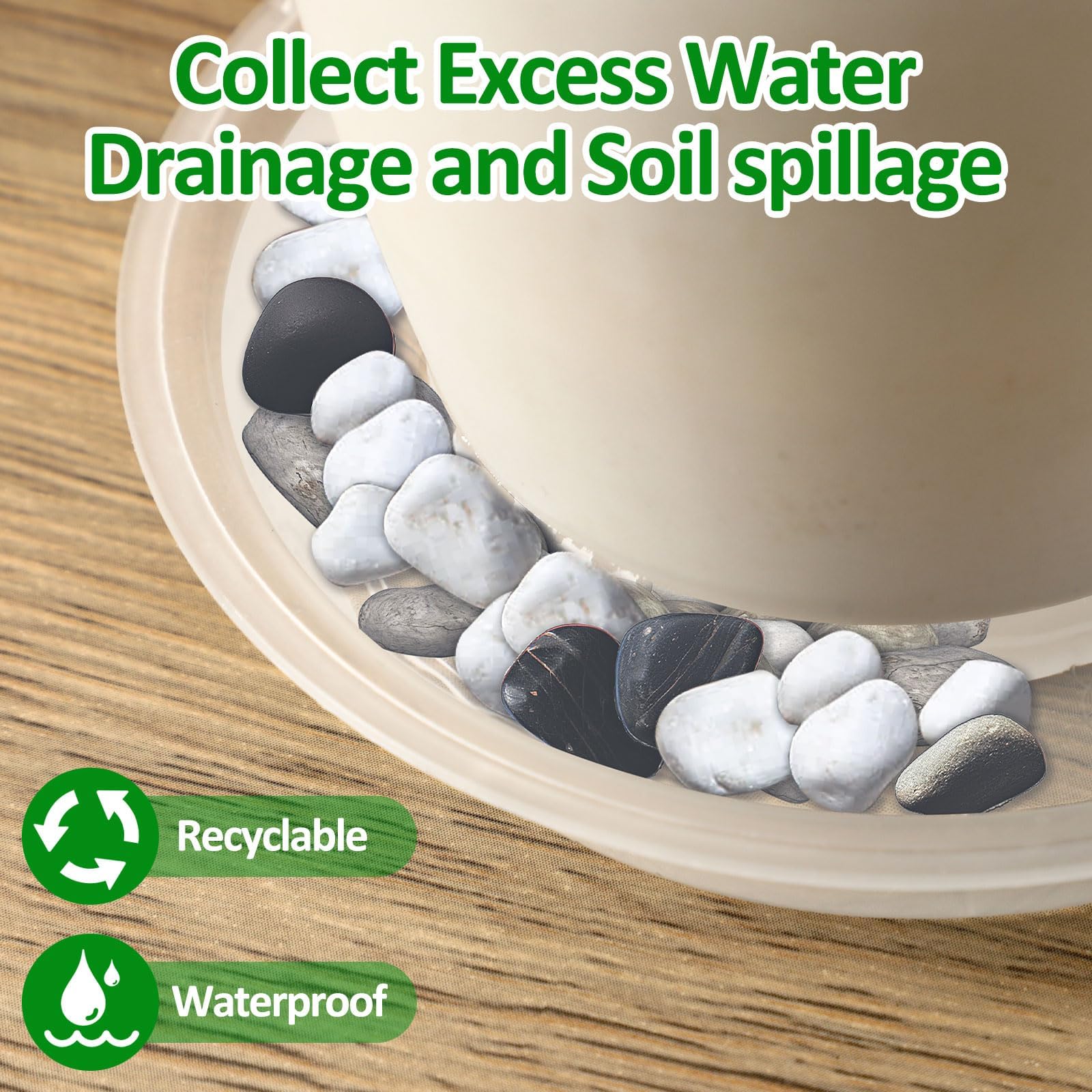 Augshy plant saucer ideal for garden, balcony, and indoor pots