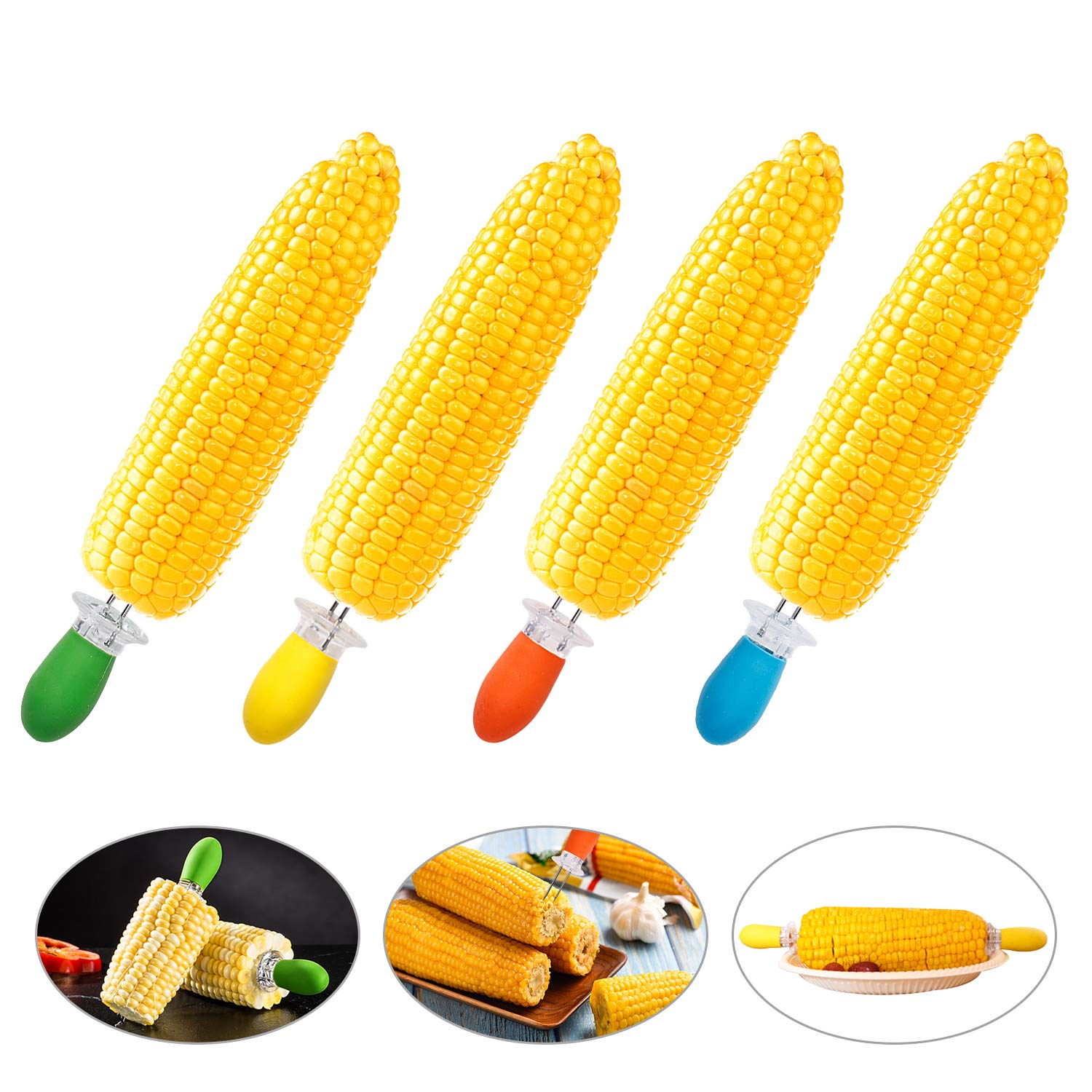 Augsun corn cob holders offer versatile use with multiple colors and pairs.