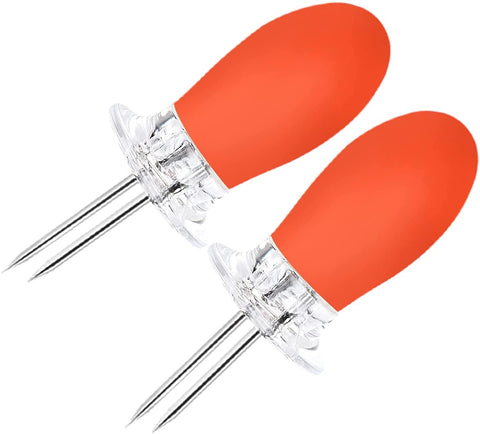 Augsun corn holders blue pair ideal for picnics and barbecues
