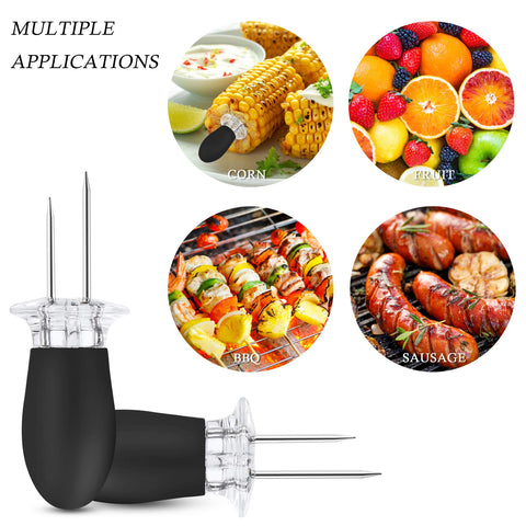 AUGSUN camping-picnic corn holders make outdoor meals easier.