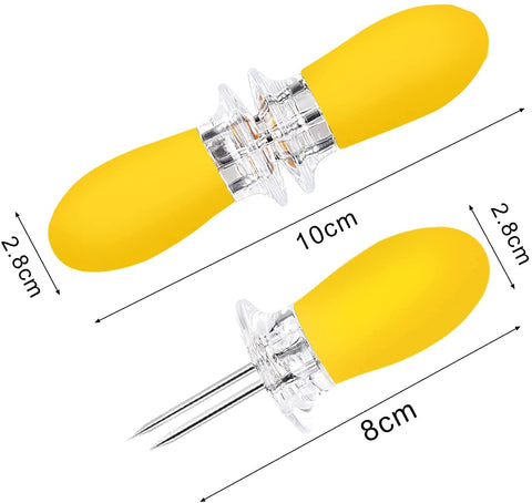 Augsun corn holders green pair designed for easy handling