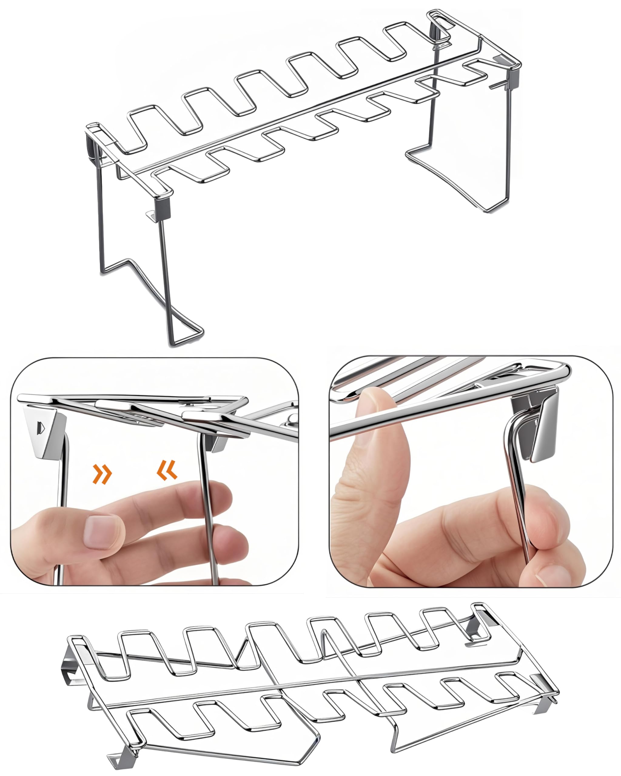 auisea Chicken Leg Rack drumstick-slot calibrated for secure upright stance