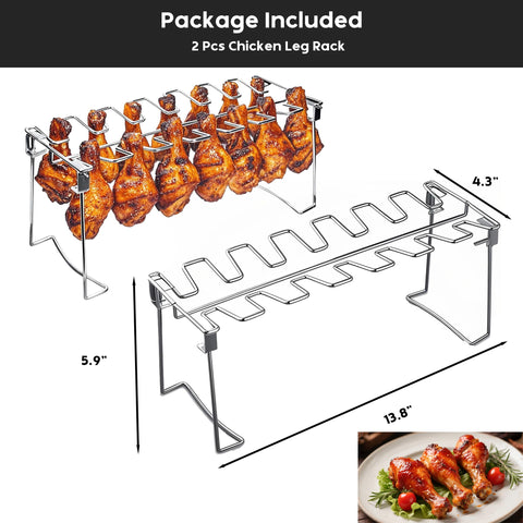 auisea Chicken Leg Rack portable for outdoor cooking at barbecues and trips