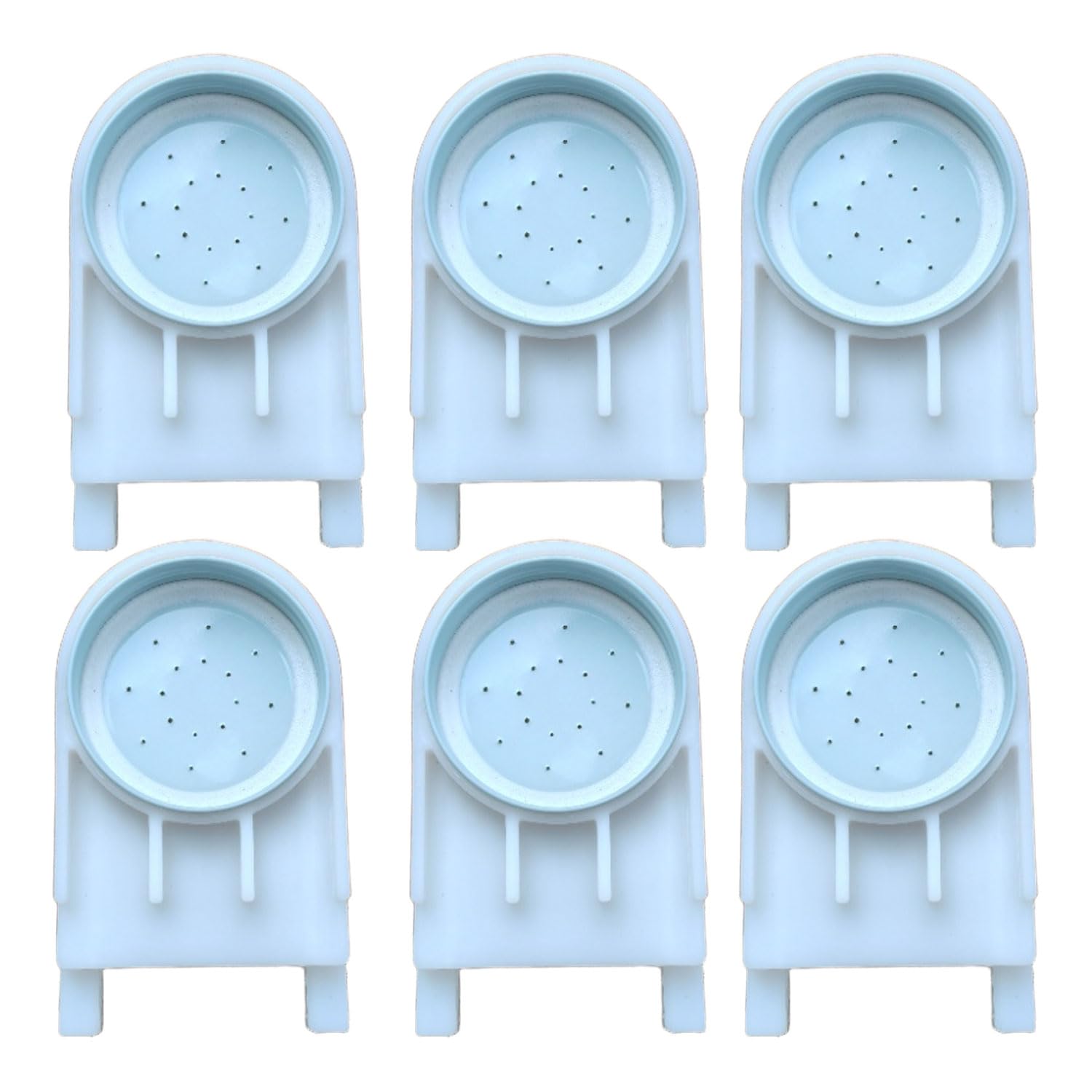 AukBeeFun six-pack bee feeders front view for spill-free feeding