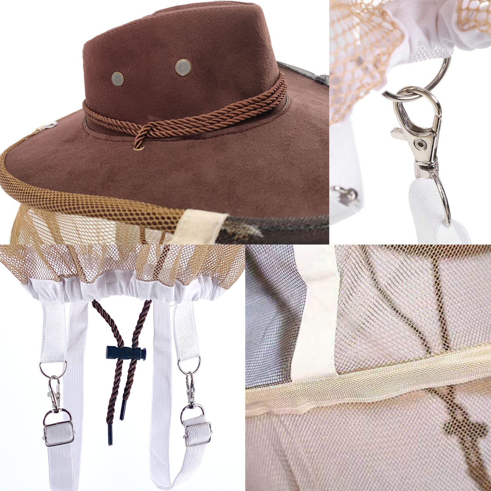 AukBeeFun-fixed-rope-hat keeps veil in place in windy conditions