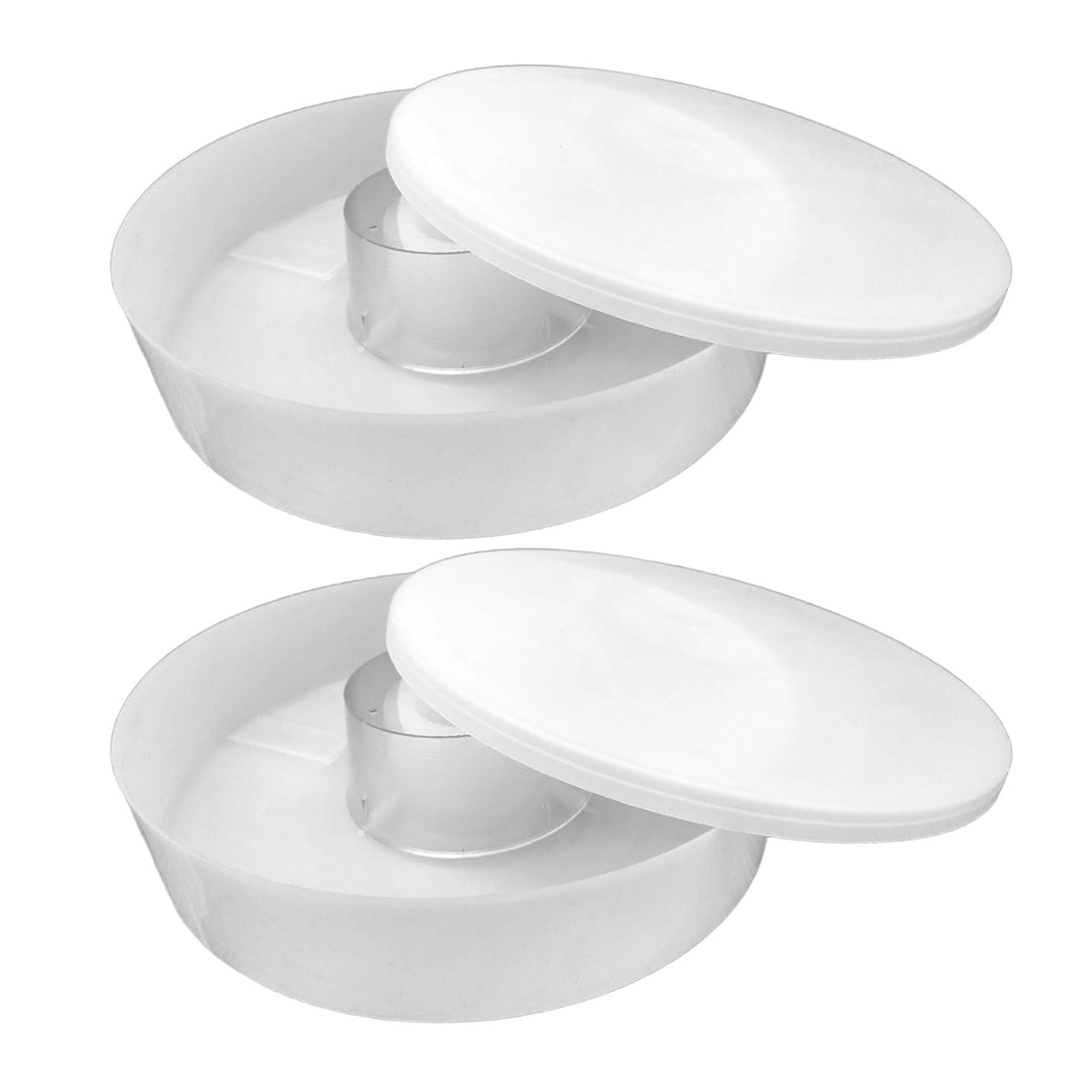 AukBeeFun rapid round bee feeder top view with anti-drowning design.