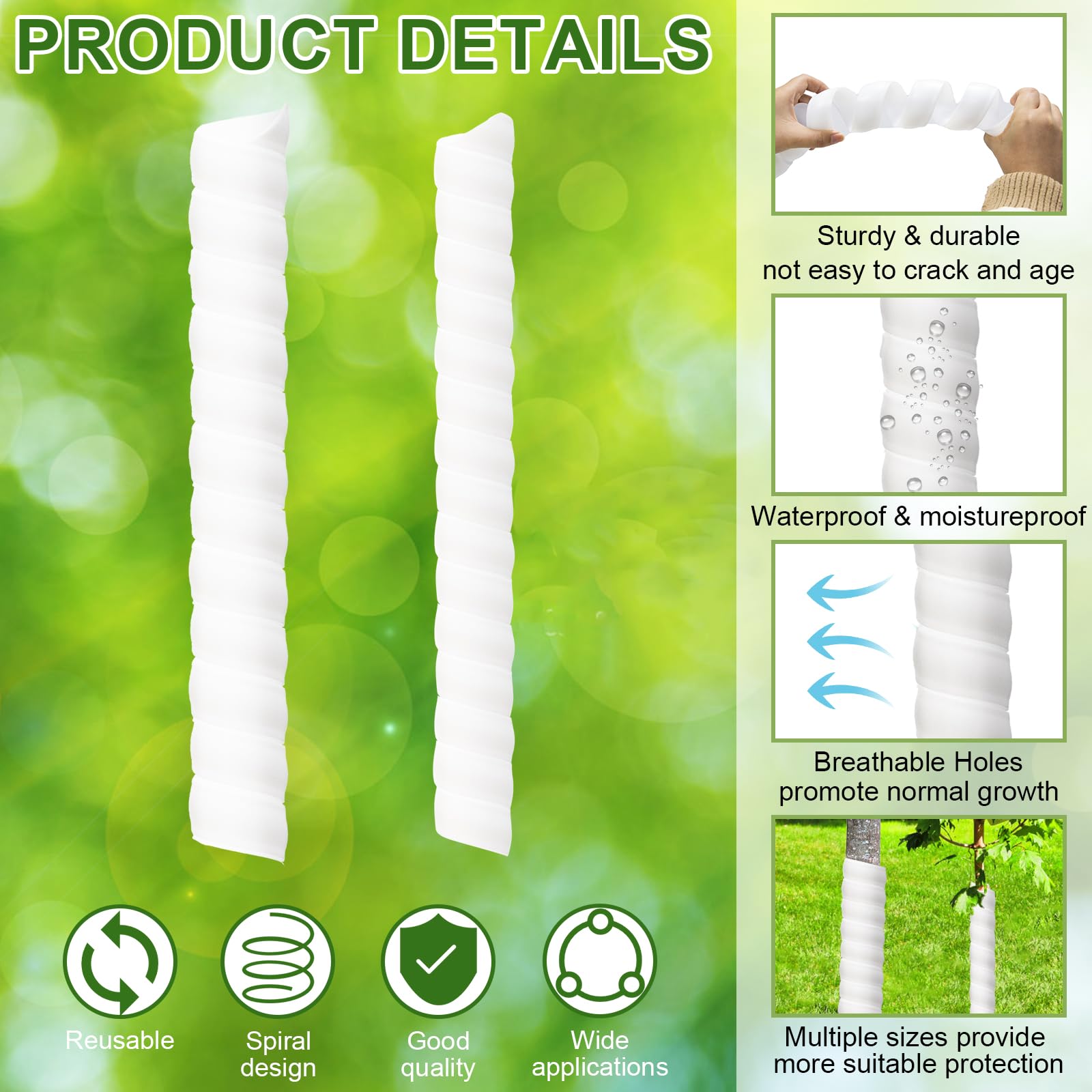 Aukney waterproof tree guards offering long-lasting outdoor protection