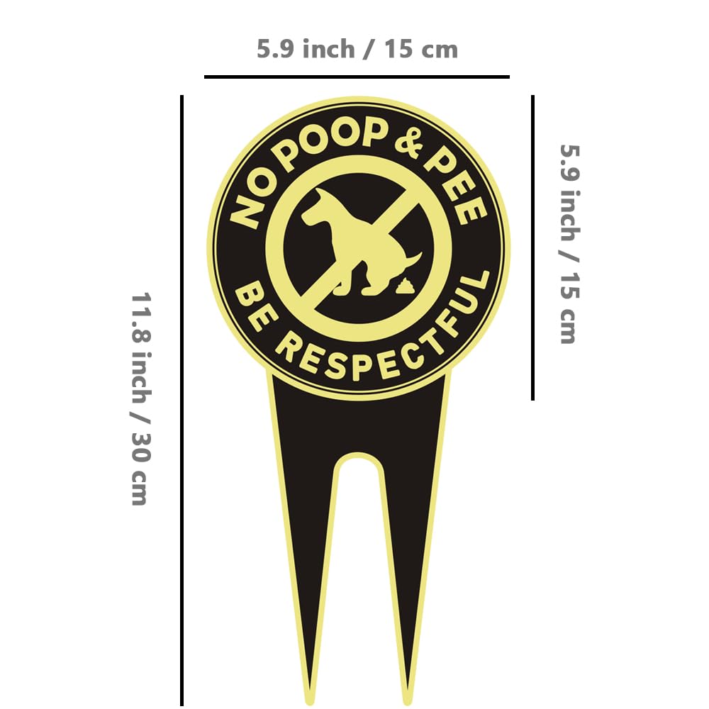 Aukstimes 2-pack Be Respectful sign back view highlights double-sided readability.
