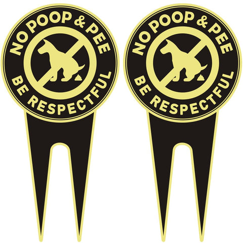 Aukstimes 2-pack Be Respectful sign front view emphasizes high visibility and durability.
