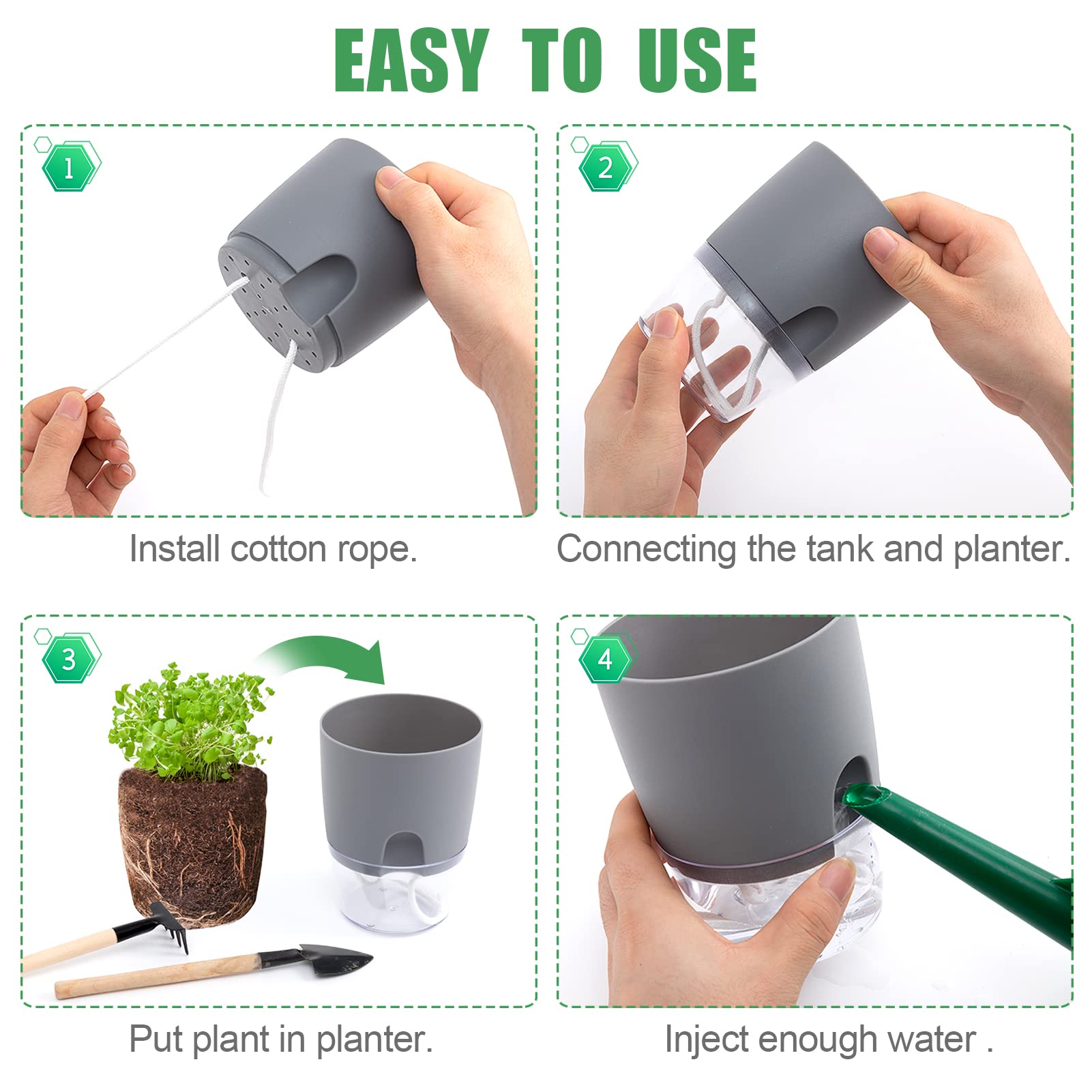 Aulock pot bottom with small drainage holes keeps roots airy.