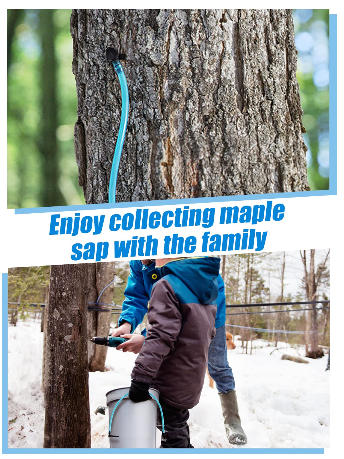 L-shaped Aulock taps minimize tree damage during installation.