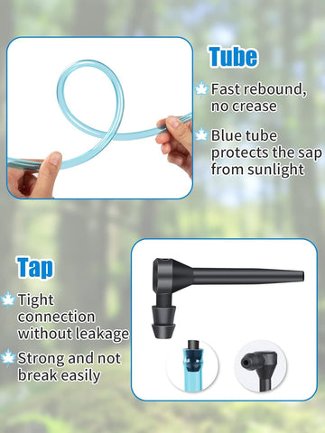 Aulock 90 cm food-grade tubing keeps sap flowing and protected