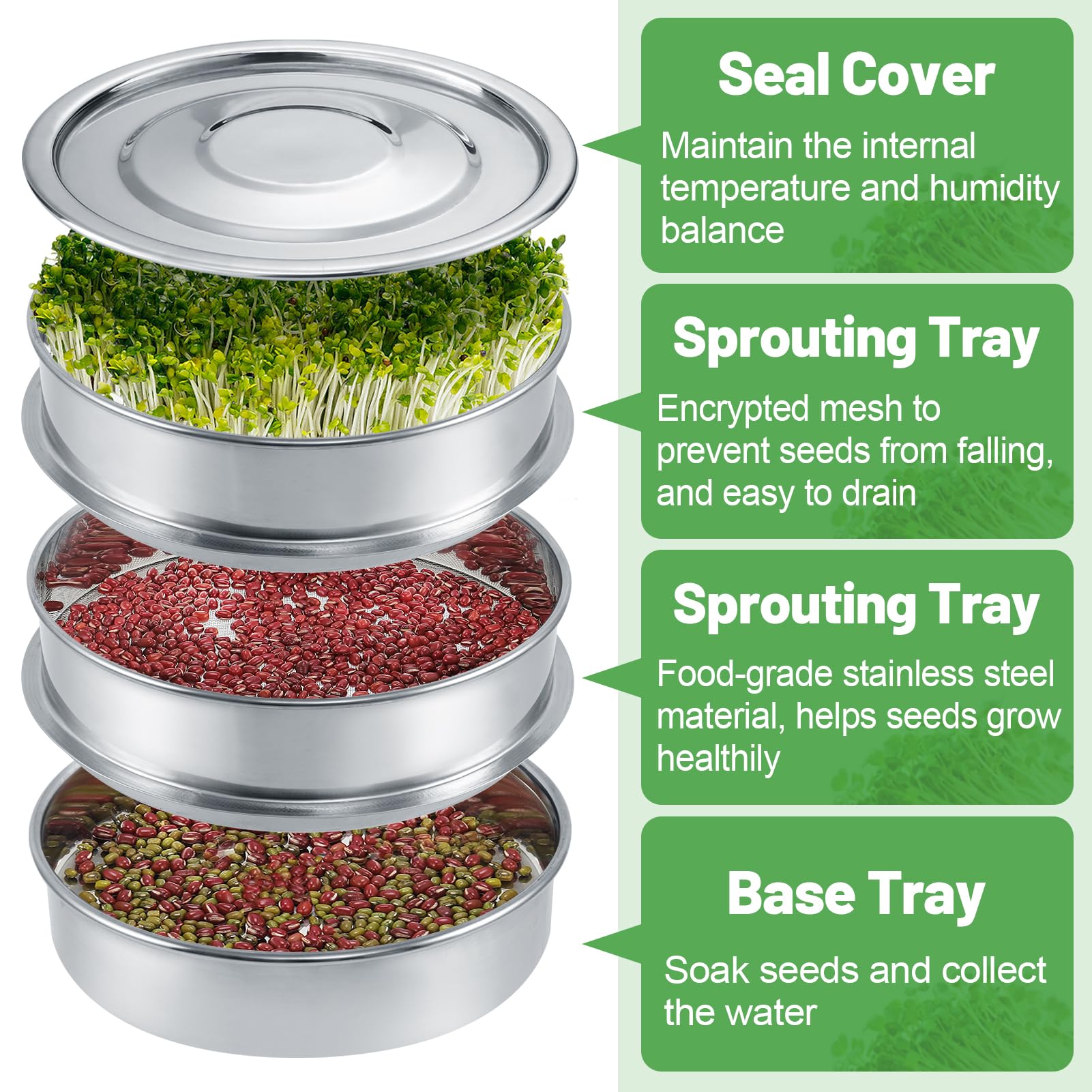 Aulock lid for compact, organized stacking.