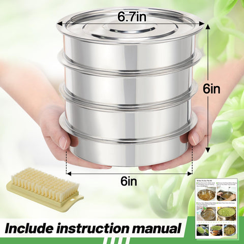 Aulock tray 3 mesh supports diverse seeds for sprouting