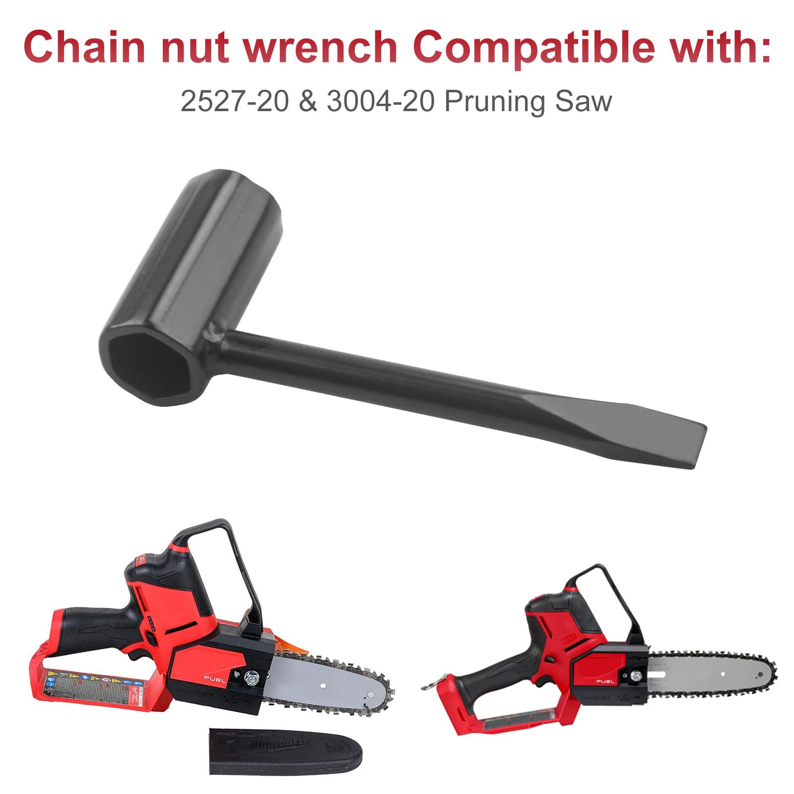 Aulpq Chain Nut Wrench edge-trimmer compatibility image shows quick service and easy adjustment