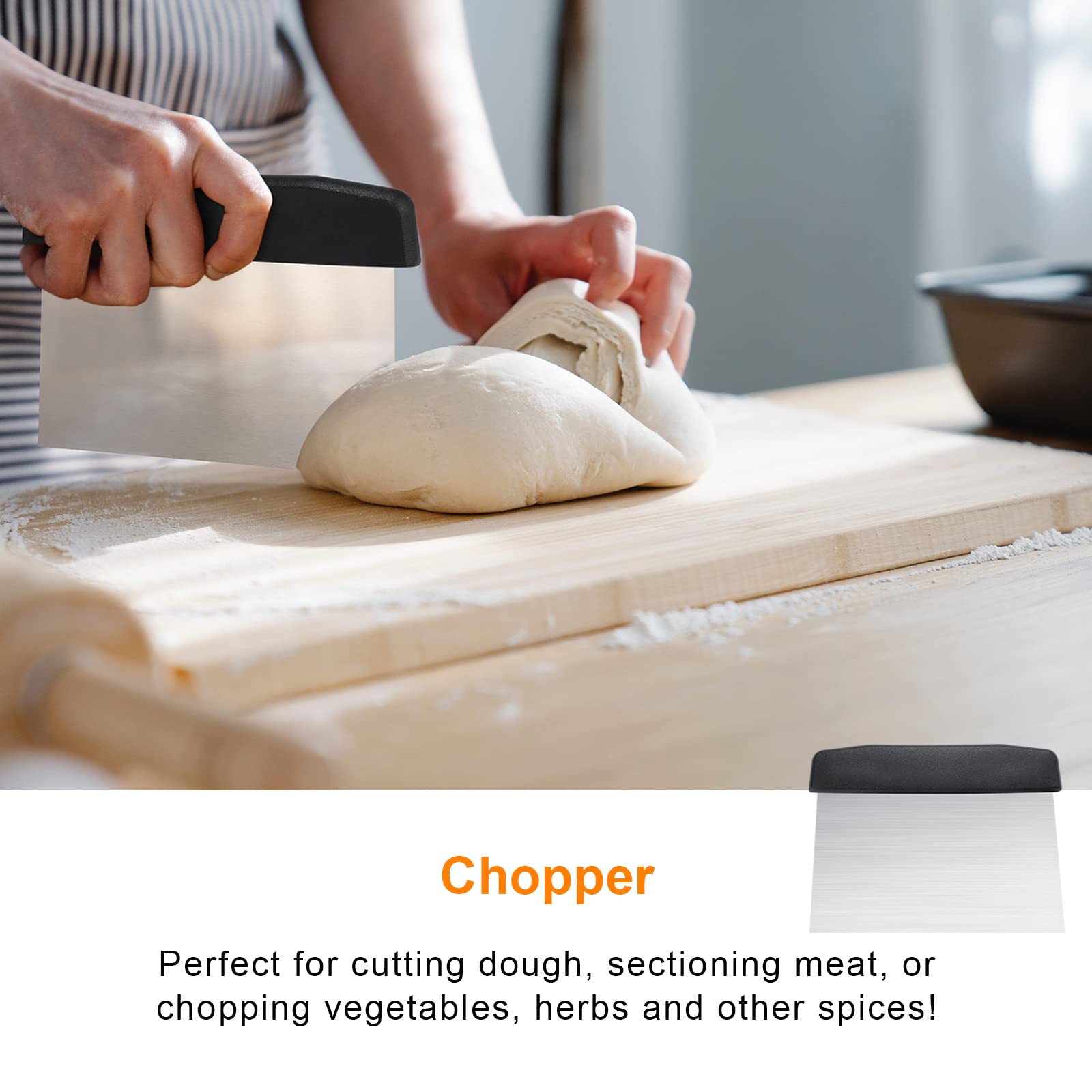 AULTONG chopper and scraper clears residue quickly for a clean surface.