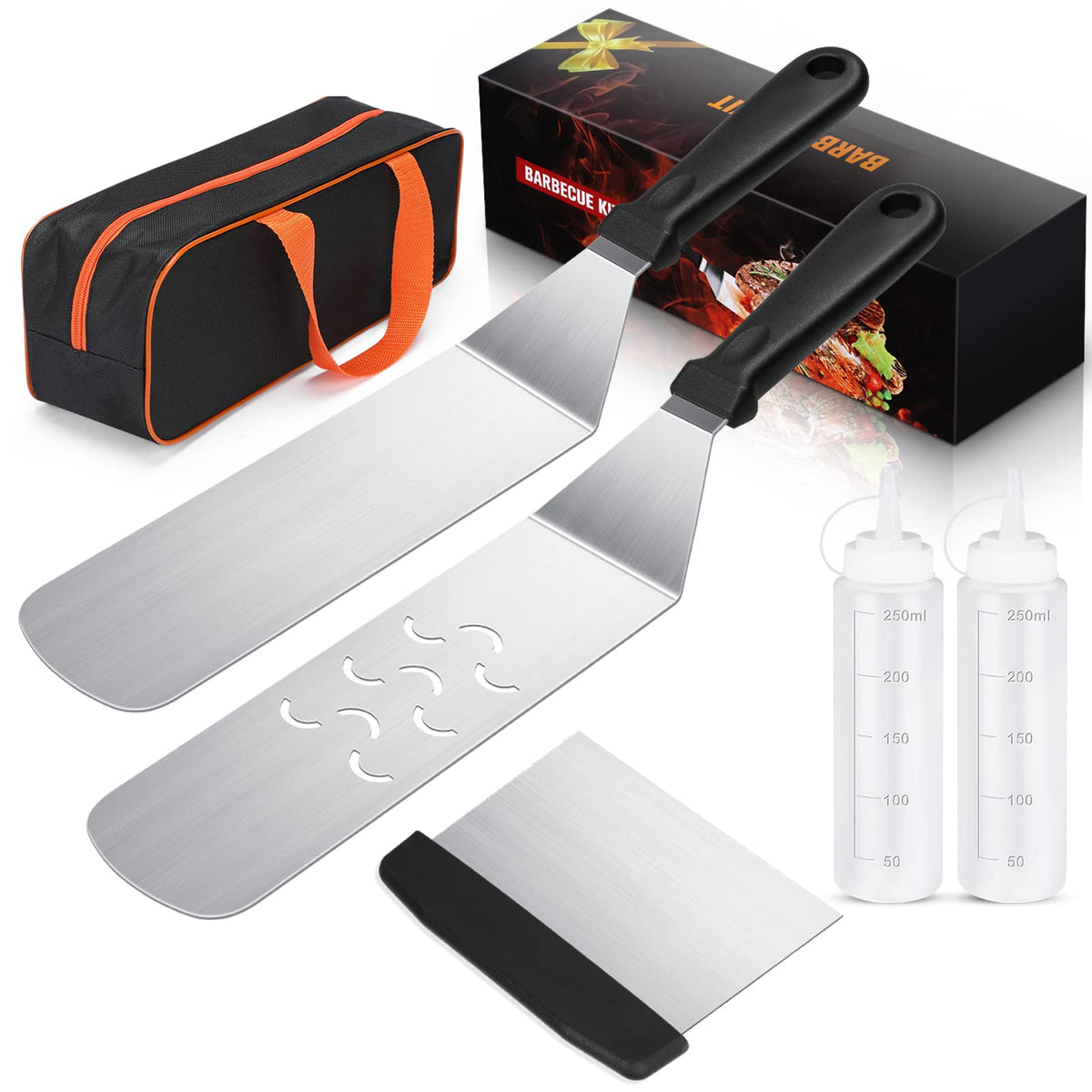 AULTONG flat-top griddle kit in carry bag for easy transport and organization.