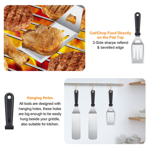 AULTONG griddle kit leak proof bottles reduce spills during sauces
