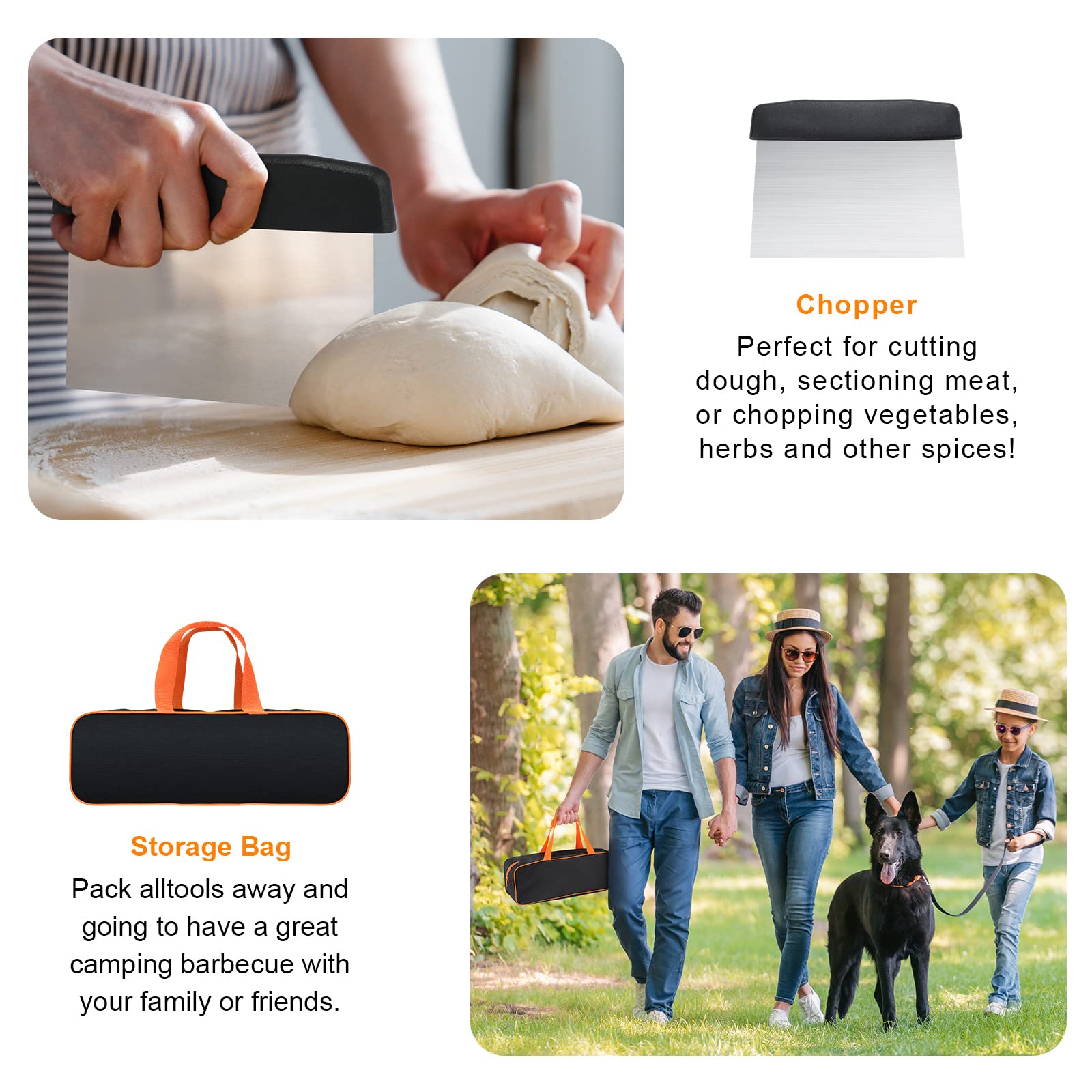 AULTONG griddle kit portable storage bag for easy transport