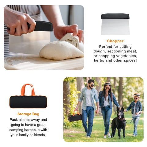 AULTONG griddle kit portable storage bag for easy transport