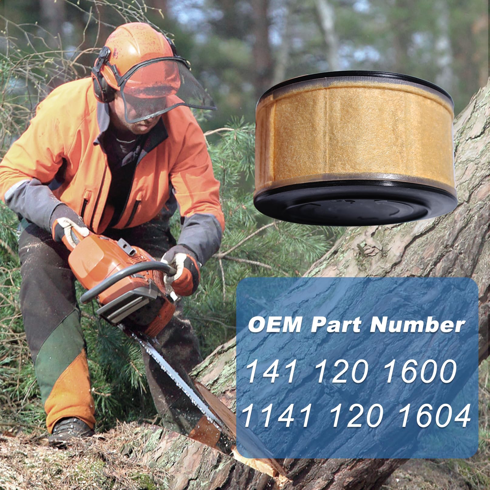 AUMEL bar nut set for MS231 provides secure bar mounting during use