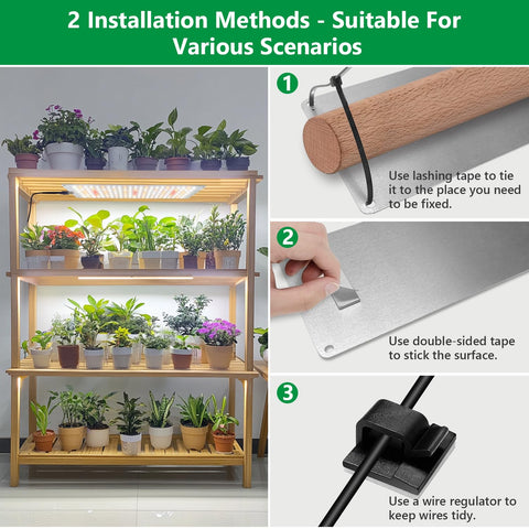 Aumtrly full-spectrum LEDs simulate sunlight for germination and growth.