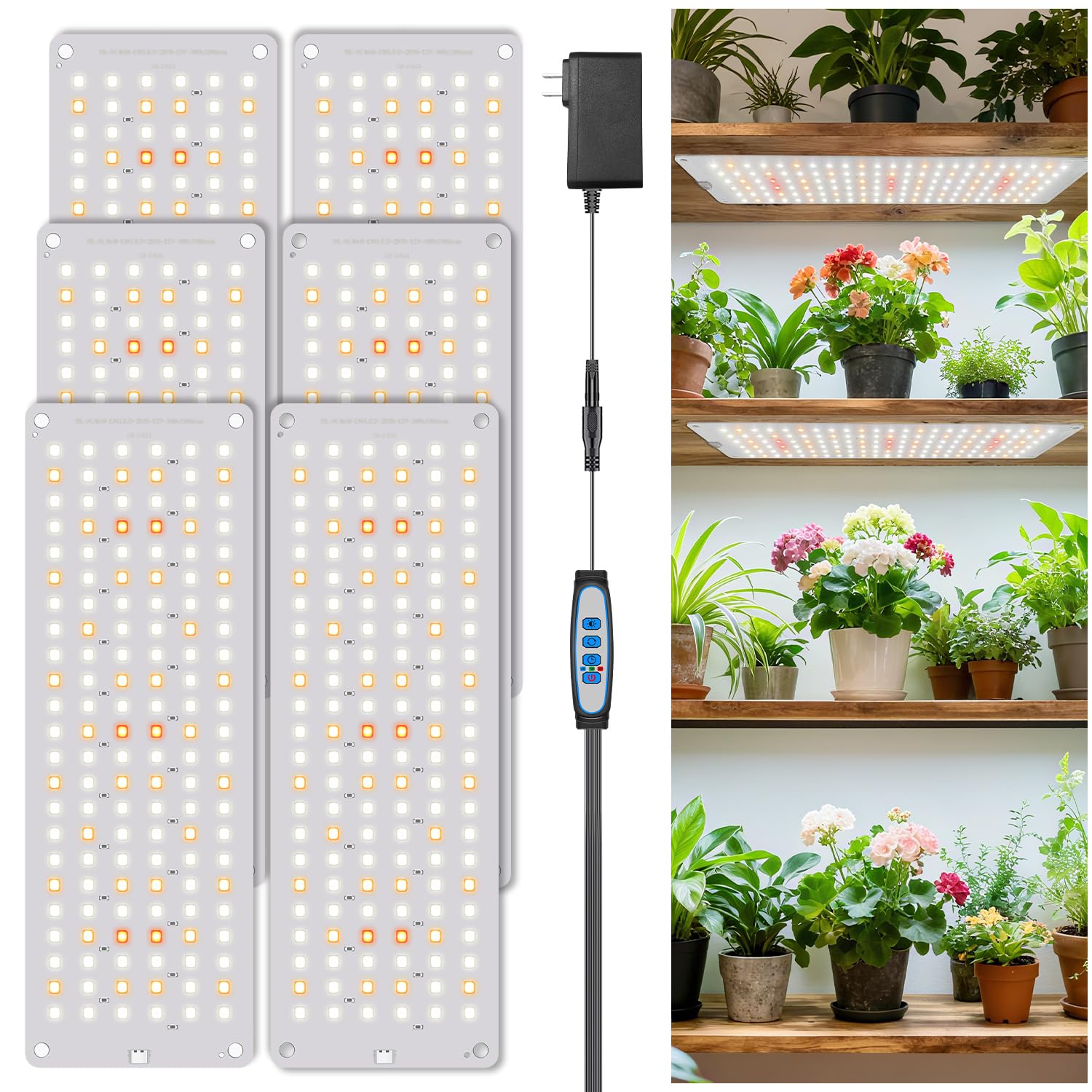 Aumtrly Grow Light provides wider coverage for more thriving seedlings.