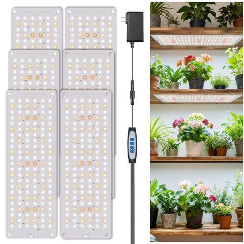 Aumtrly Grow Light provides wider coverage for more thriving seedlings.