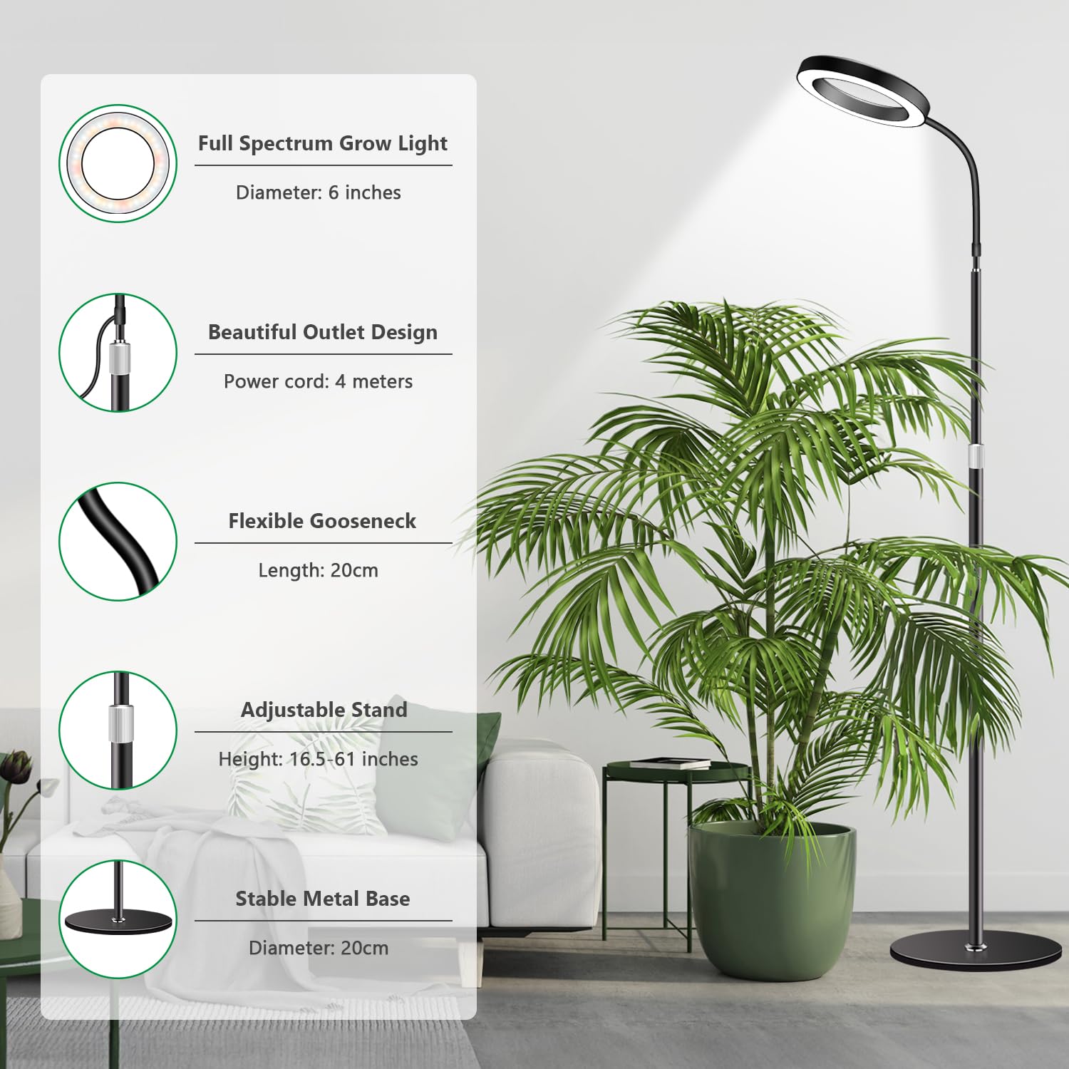 Aumtrly full spectrum LEDs simulate sunlight for plant growth and germination