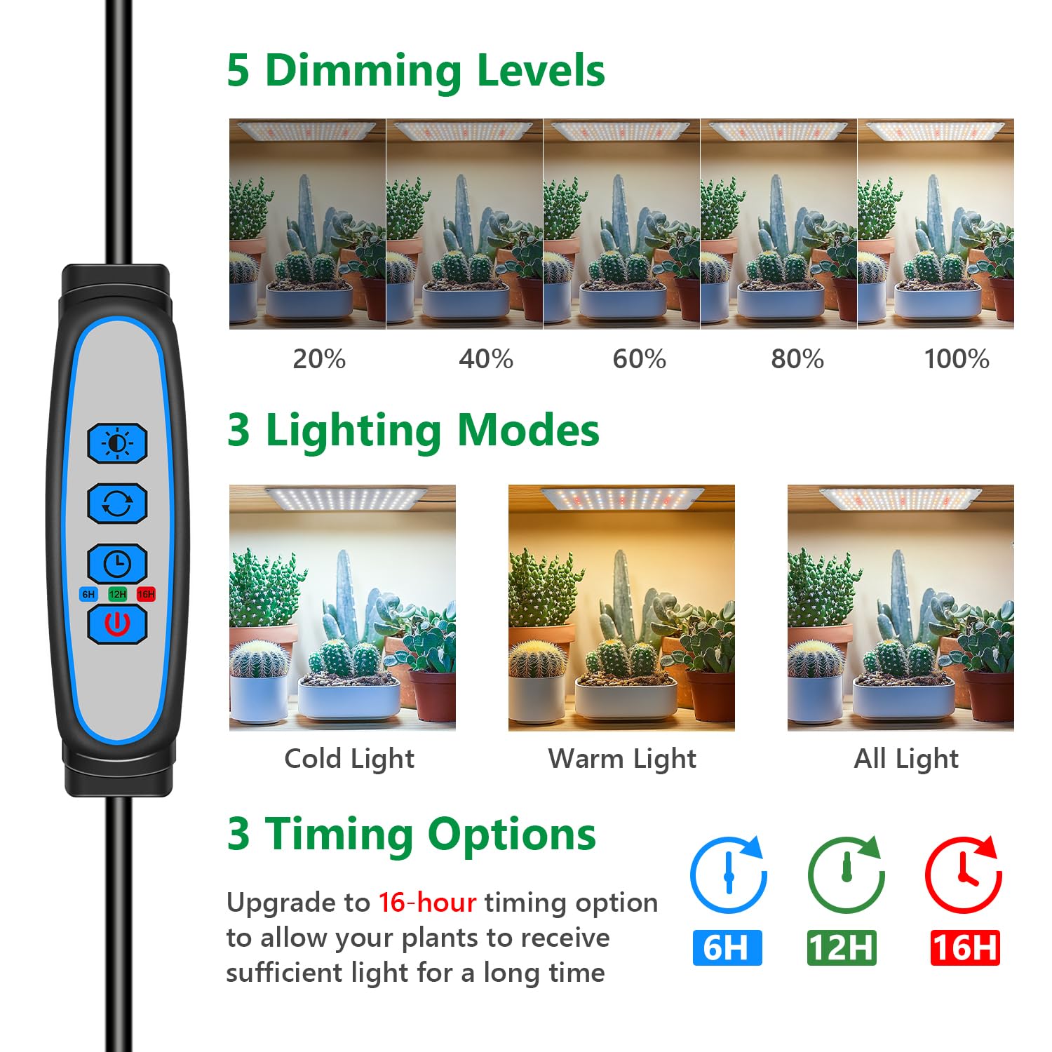 Aumtrly full-spectrum under-cabinet panel provides balanced light for indoor plant growth.