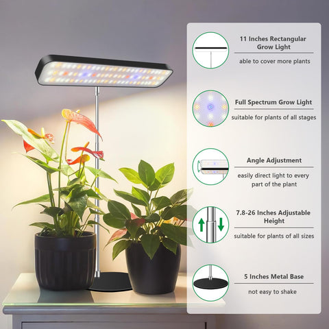 Aumtrly Grow Light timer-display shows 6/12/16 hour options for schedules.