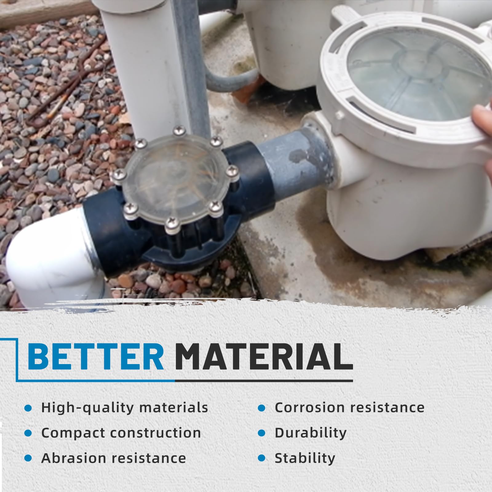 Aumzong 7305 180-degree check valve allows versatile installation angles