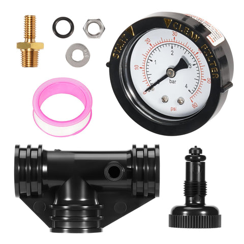 Aumzong air release valve kit installed on a Triton II TR40 filter, showing a precise fit.