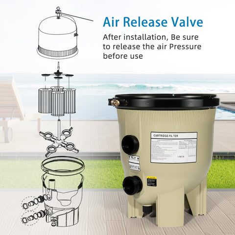 Aumzong filter tank bottom assembly for Pentair CCP520 keeps components aligned for smooth filtration.