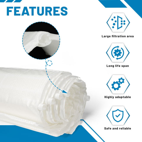 Aumzong grid set 48 sq ft capacity and 24 inch height for efficient filtration