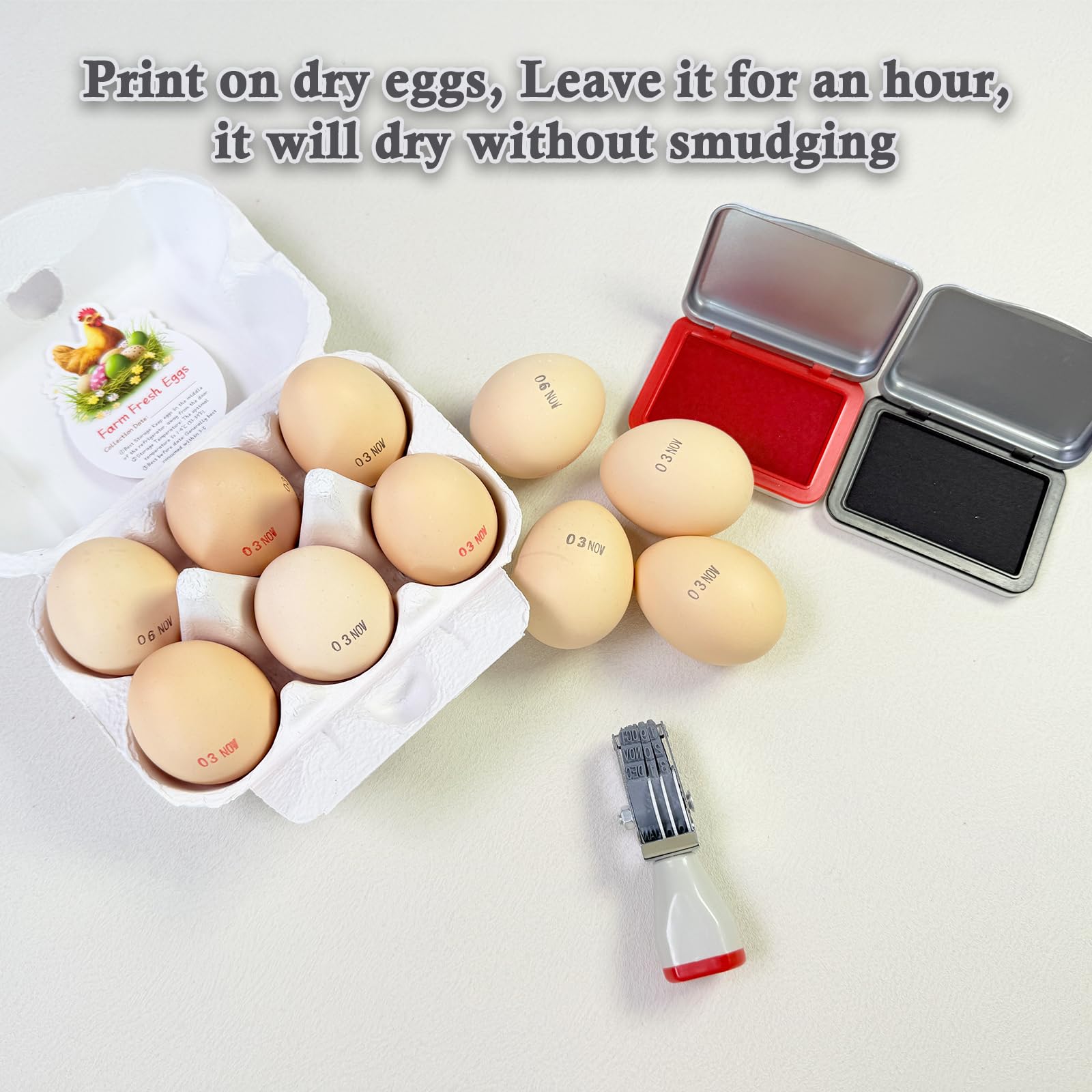 Aunewrick Egg Dater Kit is suitable for chicken eggs for consistent dating.