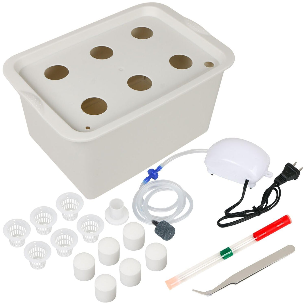 Aunifun hydroponics grower kit box, a compact soil-free indoor planting system.