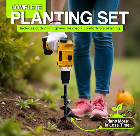 Auntr auger tool saves time and reduces hand strain.