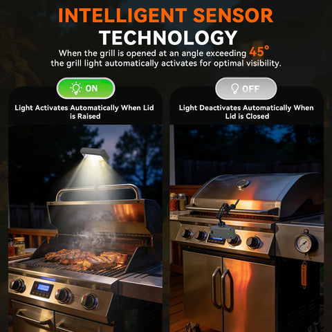 AuntyFey grill light withstands rain and heat with waterproof design