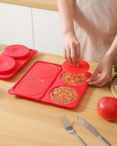 AUOON 4-5-inch patty press with divider for uniform freezer prep