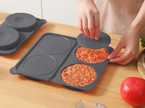 AUOON patty maker 4-5-inch creates consistent quarter-pound burgers for meal prep.