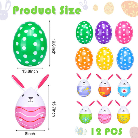 Aupauter 16-inch bunny inflatable for playful indoor or outdoor decor.