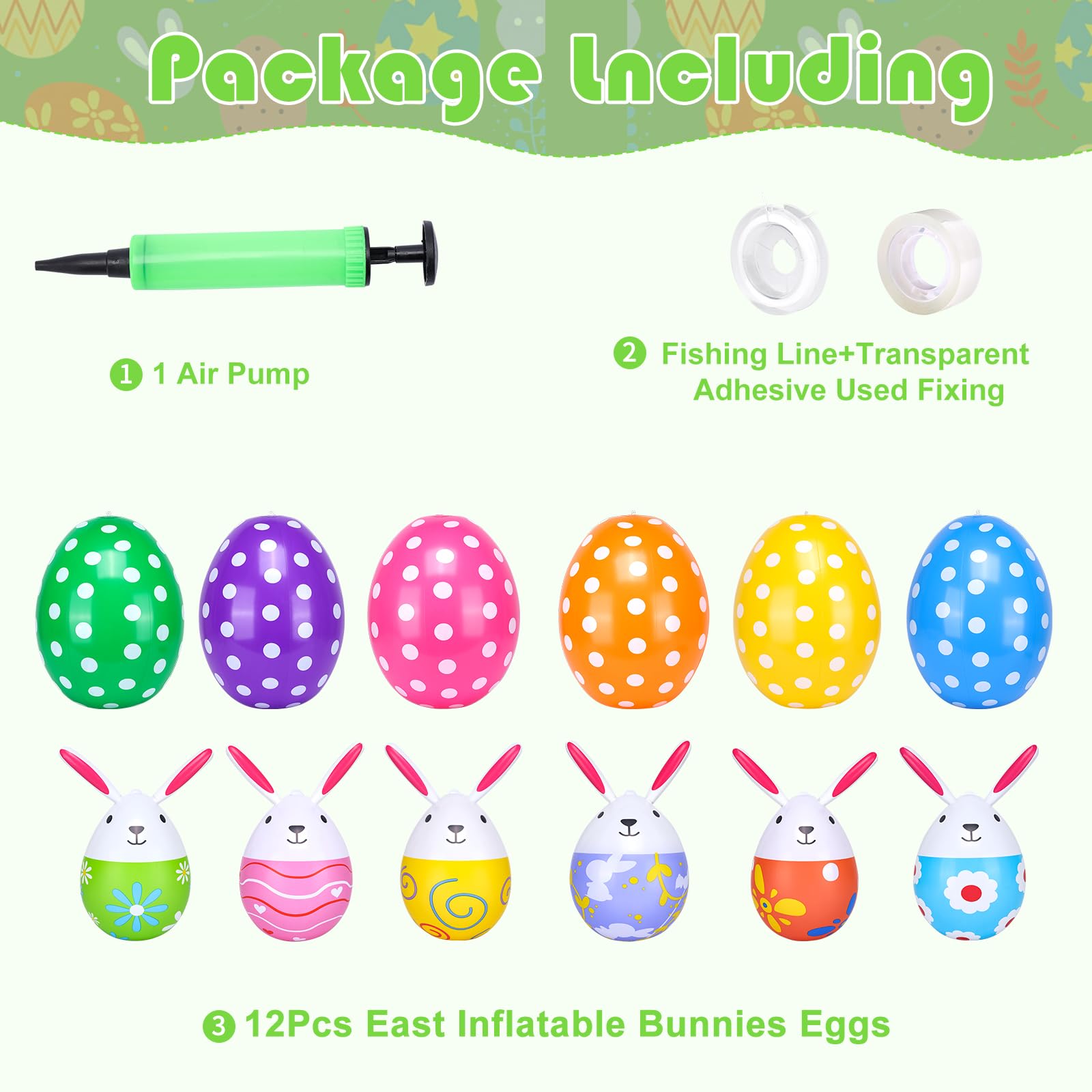Aupauter premium PVC inflatable decorations resist leaks and tears.
