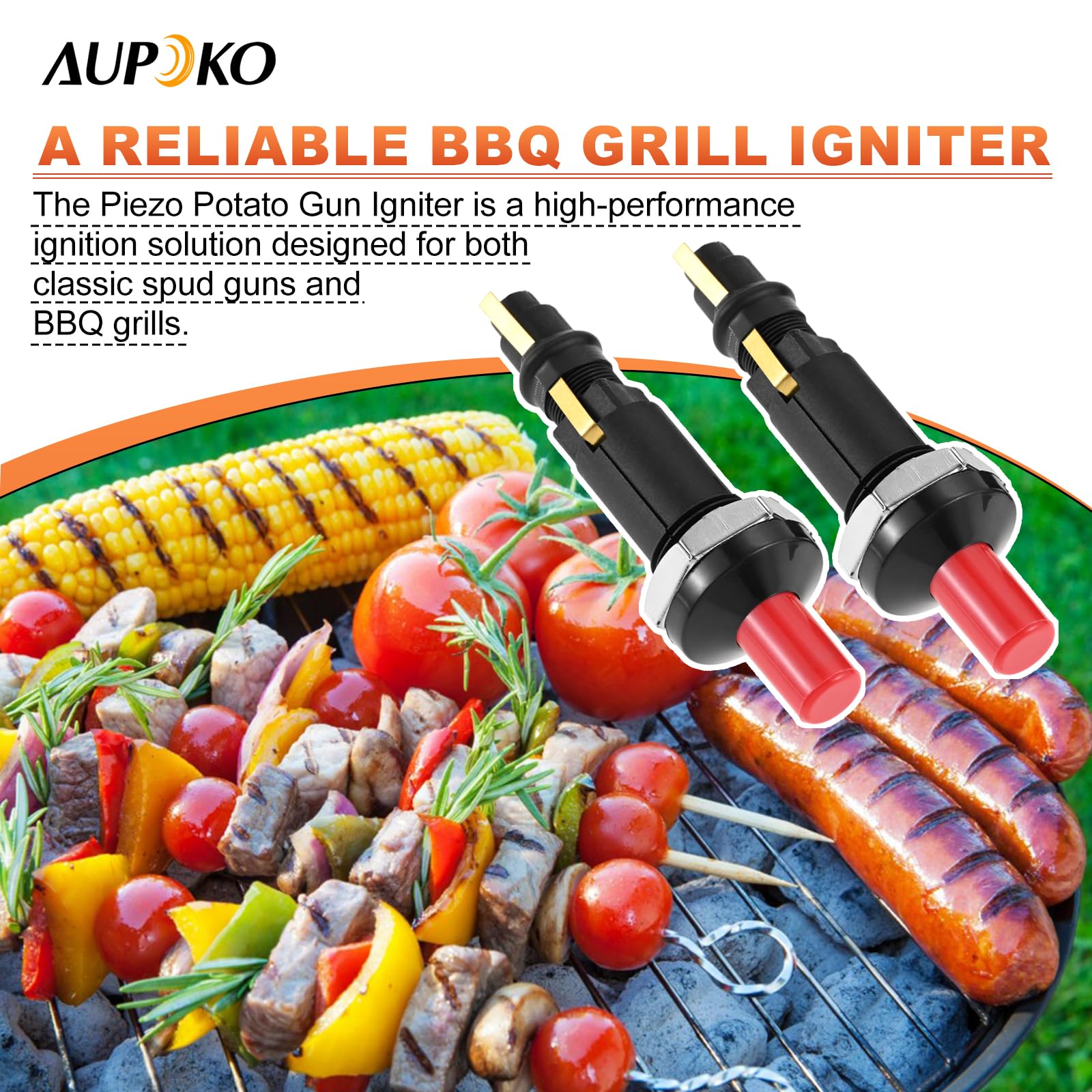 Aupoko Piezo Gun Igniter durable build supports up to 50,000 sparks.
